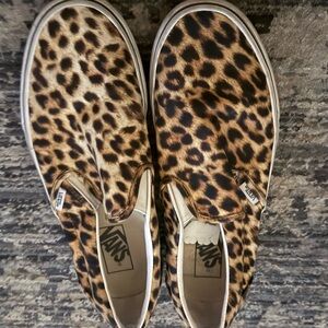 Vans Animal Print Slip-On Shoes